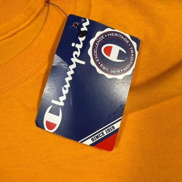 Champion MSJ Mount St. Joseph University Gold Tee Mens‎ XL Deadstock 2010s NWT - Picture 3 of 6